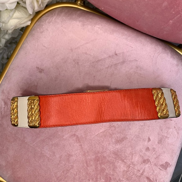 Escada Vtg 80’s Leather Statement Belt - Picture 4 of 5